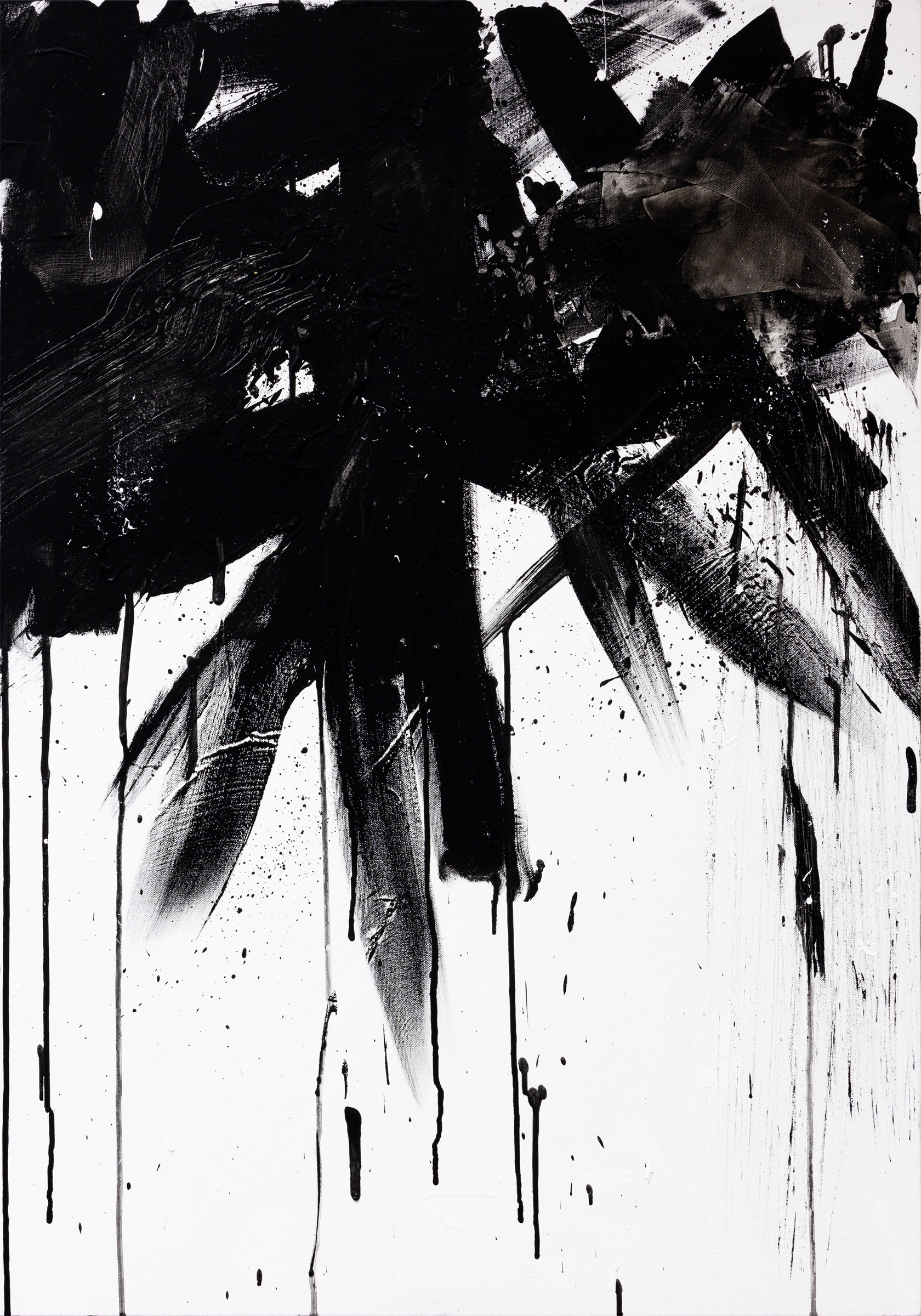 Black and white n. 9, 2023 | Acrylic on canvas, 100 x 70 cm