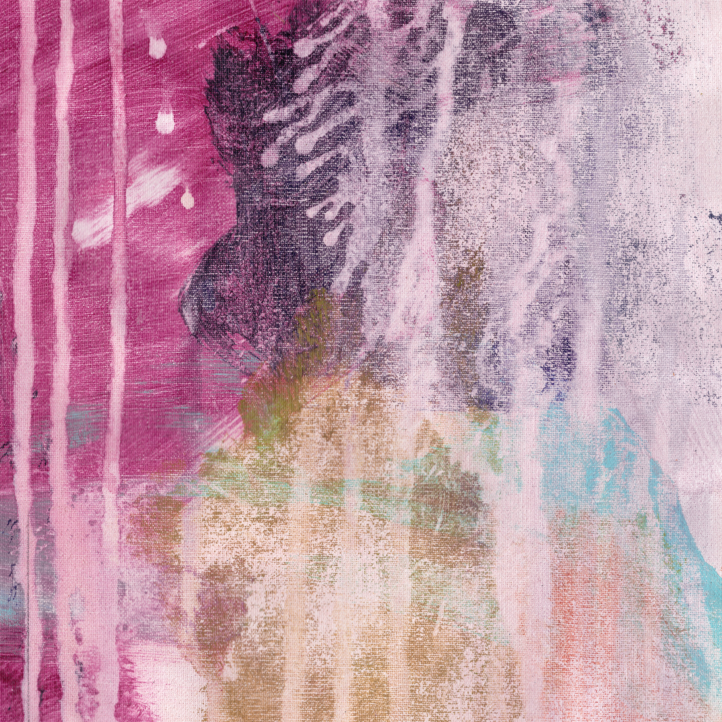 Untitled, 2025 | Triptych 3/3, Acrylic on canvas, 16 x 16 cm